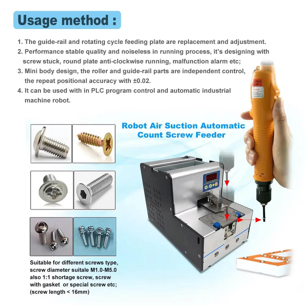 M1.0-M5.0 Automatic Screw Feeder Machine