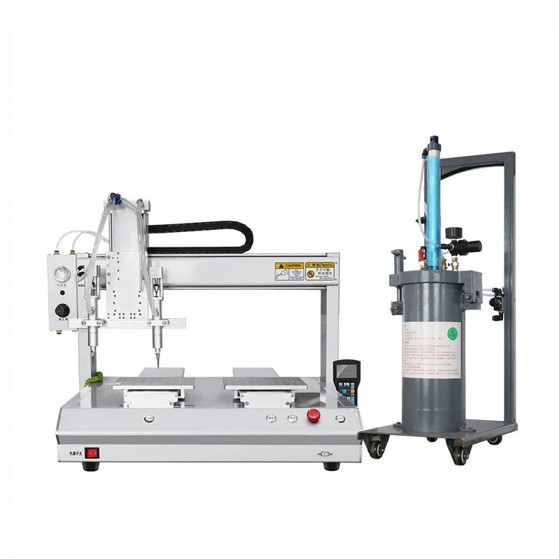 Desktop 3 Axis Automatic Sealant Dispensing Machine with Double Head Double Station